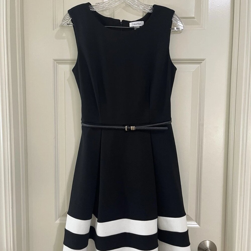 calvin klein women black dress size 4